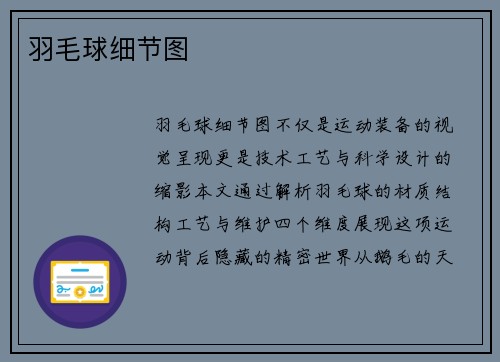 羽毛球细节图